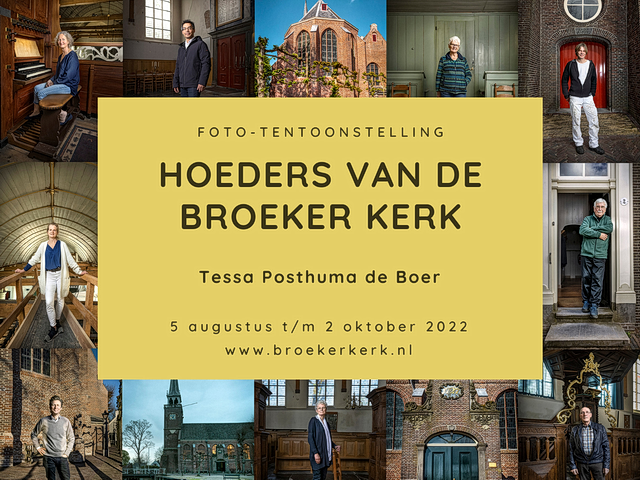 affiche expositie Hoeders van de Broeker Kerk